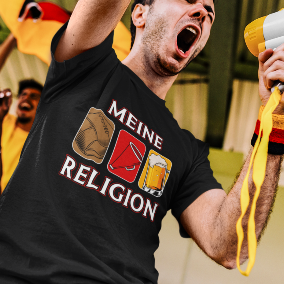 Meine Religion - Fussball, Stadion und Bier T-Shirt